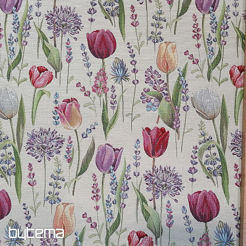 Tapestry fabric TULIPS - SPRING