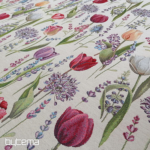 Tapestry fabric TULIPS - SPRING