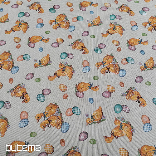Tapestry fabric YELLOW BURNS
