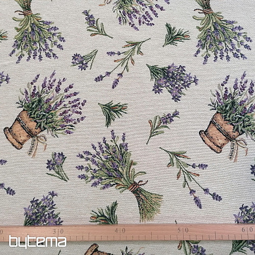Tapestry fabric LAVANDER ALLOVER