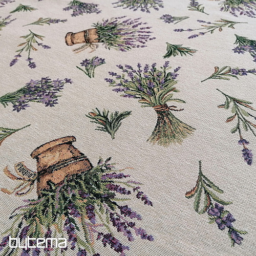 Tapestry fabric LAVANDER ALLOVER