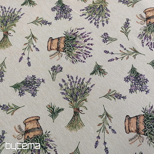 Tapestry fabric LAVANDER ALLOVER