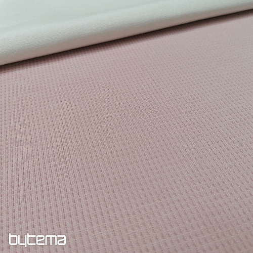 Cotton knit with waffle weave - pink