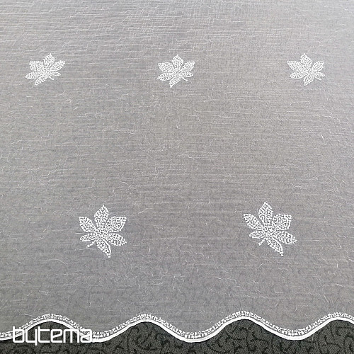 Embroidered luxury curtain - leaves
