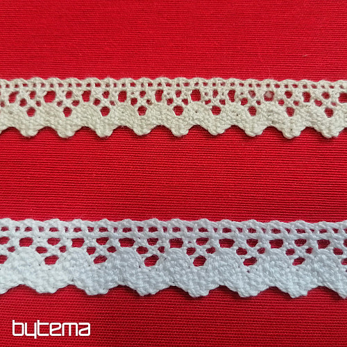 Cotton lace 5420 16mm cream matt
