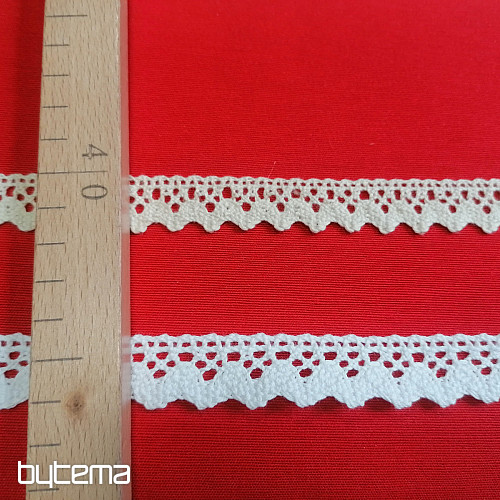 Cotton lace 75260 22mm white