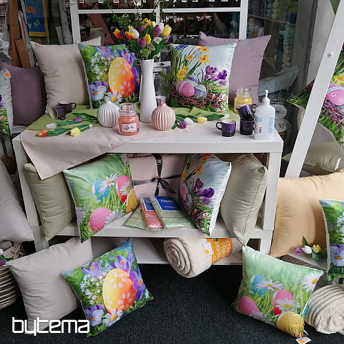 Decorative pillow-case EASTER FLOWERS