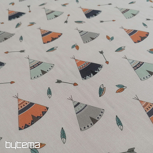 Teepee cotton fabric