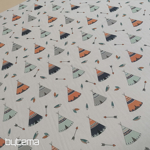 Teepee cotton fabric