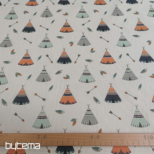 Teepee cotton fabric