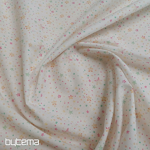 Cotton fabric MINI STARS