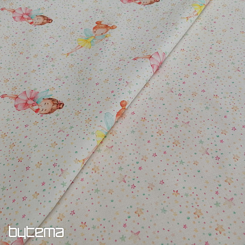 Cotton fabric Fairy with wings
