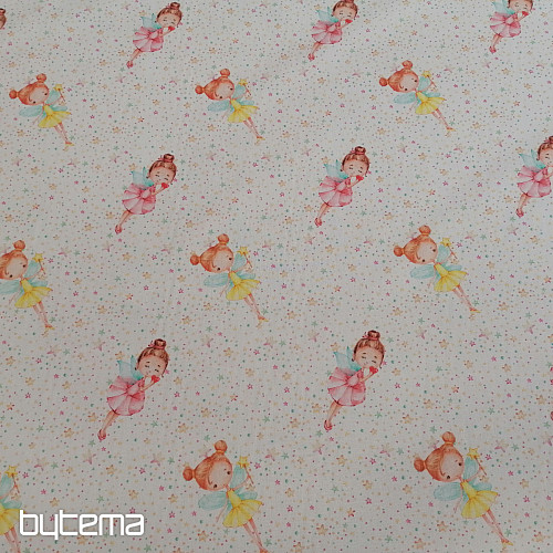 Cotton fabric Fairy with wings