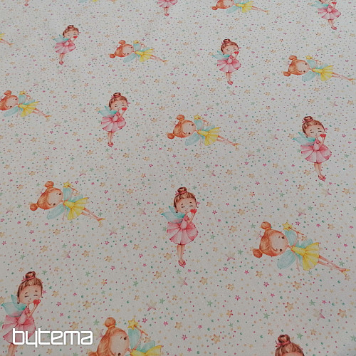Cotton fabric Fairy with wings