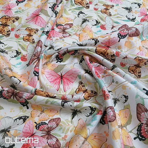 Cotton satin BUTTERFLIES digital