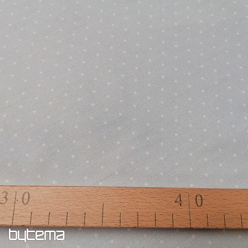 Cotton fabric polka dot light blue