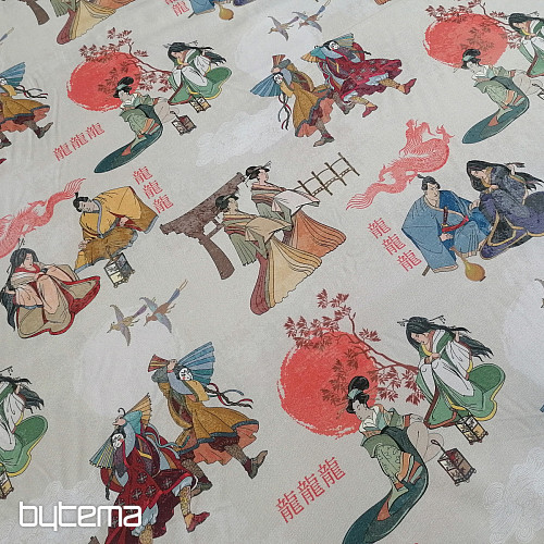 Decorative fabric JAPAN CREAM