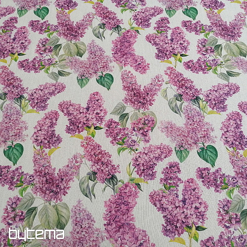 Lilac decorative fabric