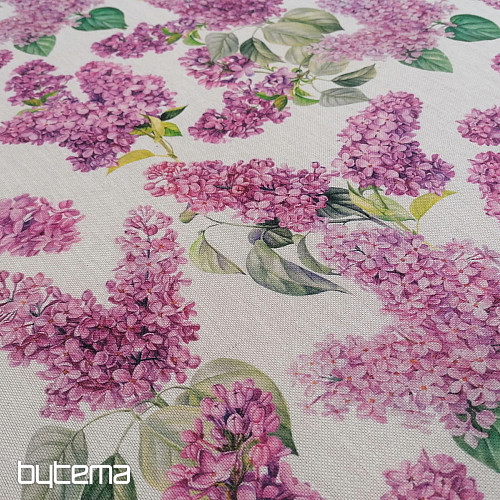Lilac decorative fabric