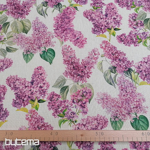 Lilac decorative fabric