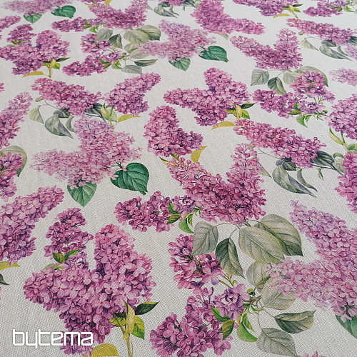 Lilac decorative fabric