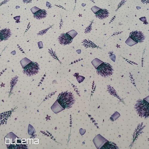 Lavender flower pots decorative fabric