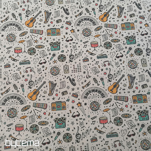 Decorative fabric Music