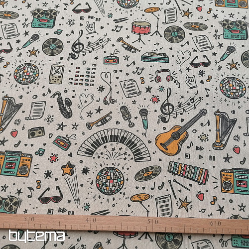 Decorative fabric Music