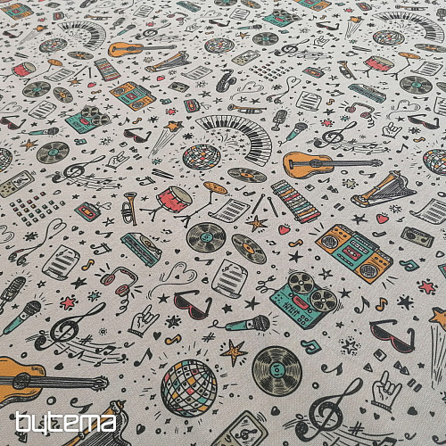 Decorative fabric Music