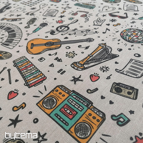 Decorative fabric Music