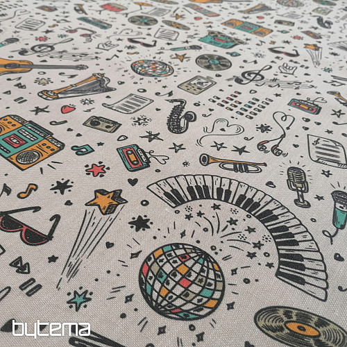 Decorative fabric Music