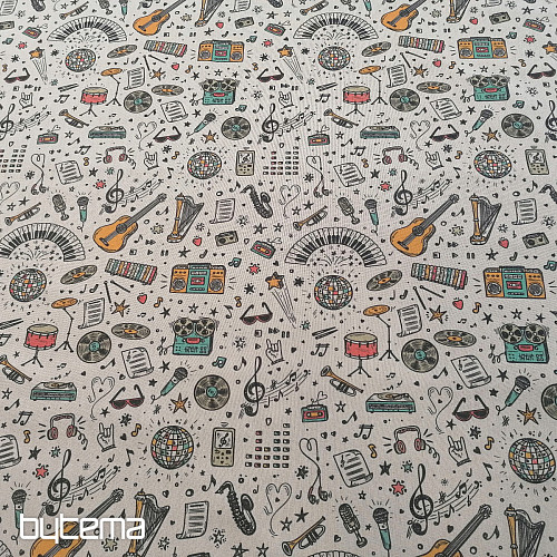 Decorative fabric Music