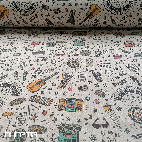 Decorative fabric Music