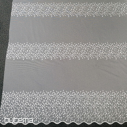 Embroidered curtain 541 white