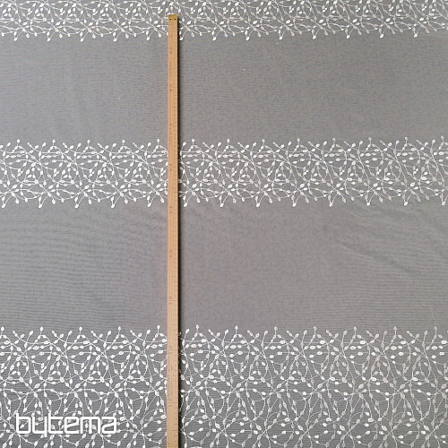 Embroidered curtain 541 white