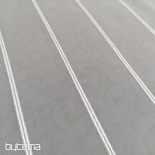 White veil curtain with stripes 265 cm