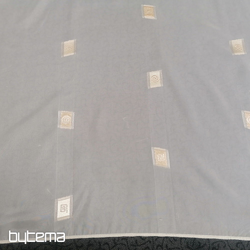 Voial cream curtain with gold embroidery II
