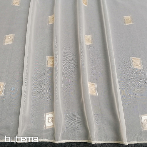 Voial cream curtain with gold embroidery II