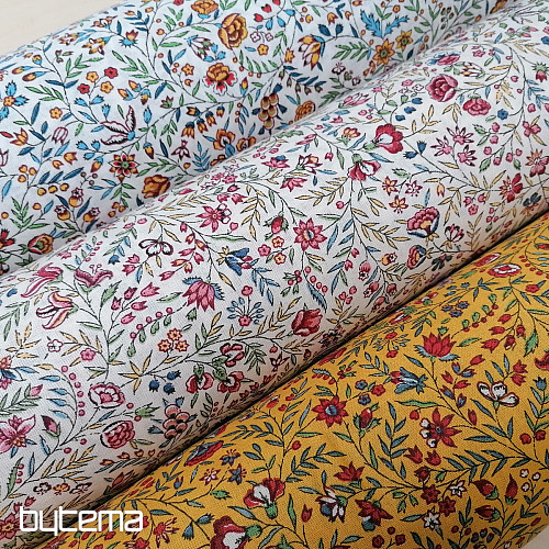 Cotton fabric INDIENE cream