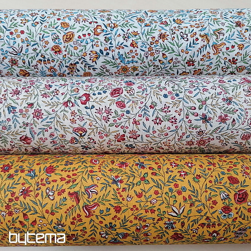 Cotton fabric INDIENE cream