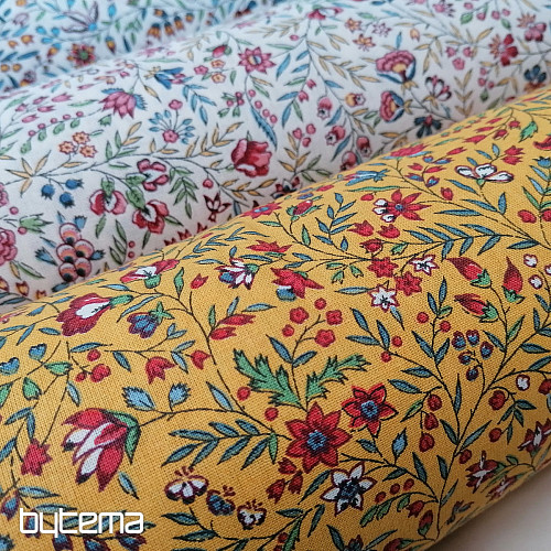 Indiene yellow cotton fabric