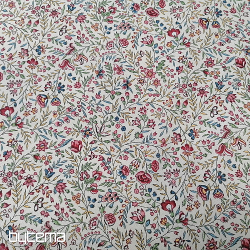 Cotton fabric INDIENE cream