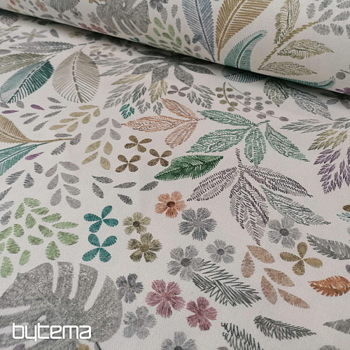 Decorative fabric LEAF MELIA green