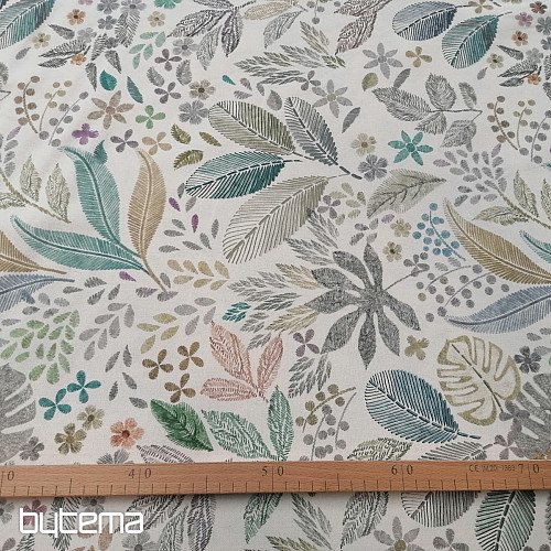 Decorative fabric LEAF MELIA green