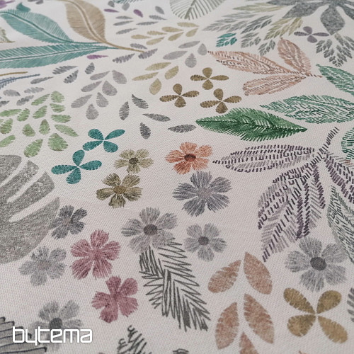 Decorative fabric LEAF MELIA green