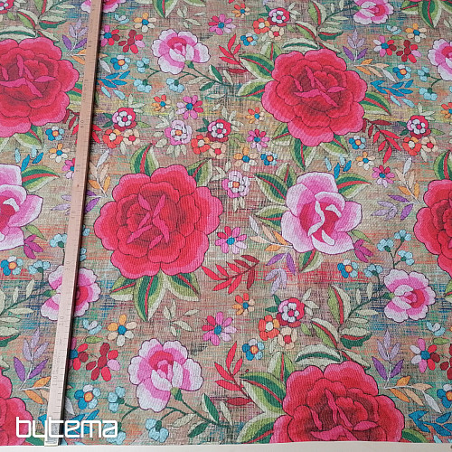 Decorative fabric Flowers Manila 280 cm