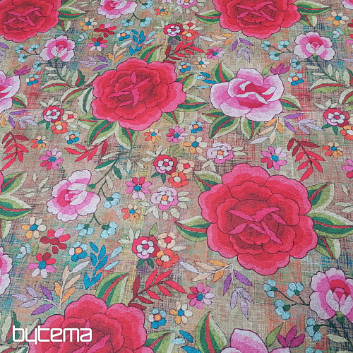Decorative fabric Flowers Manila 280 cm