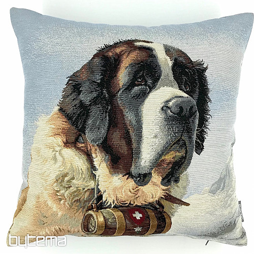 Tapestry pillow-case Saint Bernard