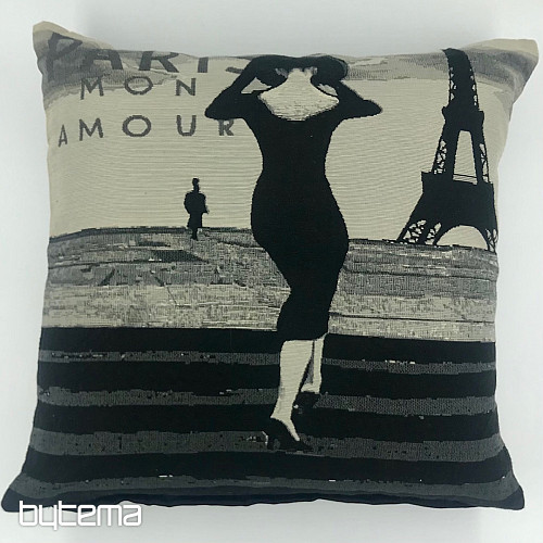 Decorative pillow PARIS STAR lady
