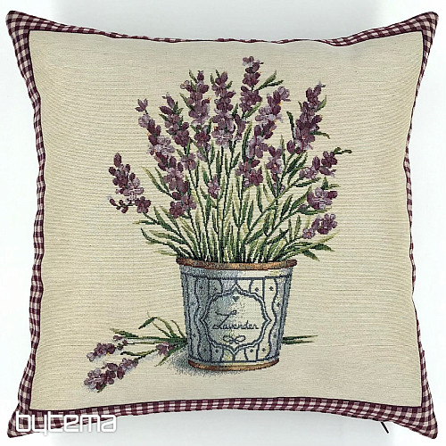 Tapestry cushion cover FLOWERS FROM PROVENCE LAVENDER